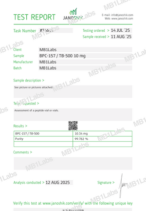 BPC-157/ TB-500 VIAL (10MG)