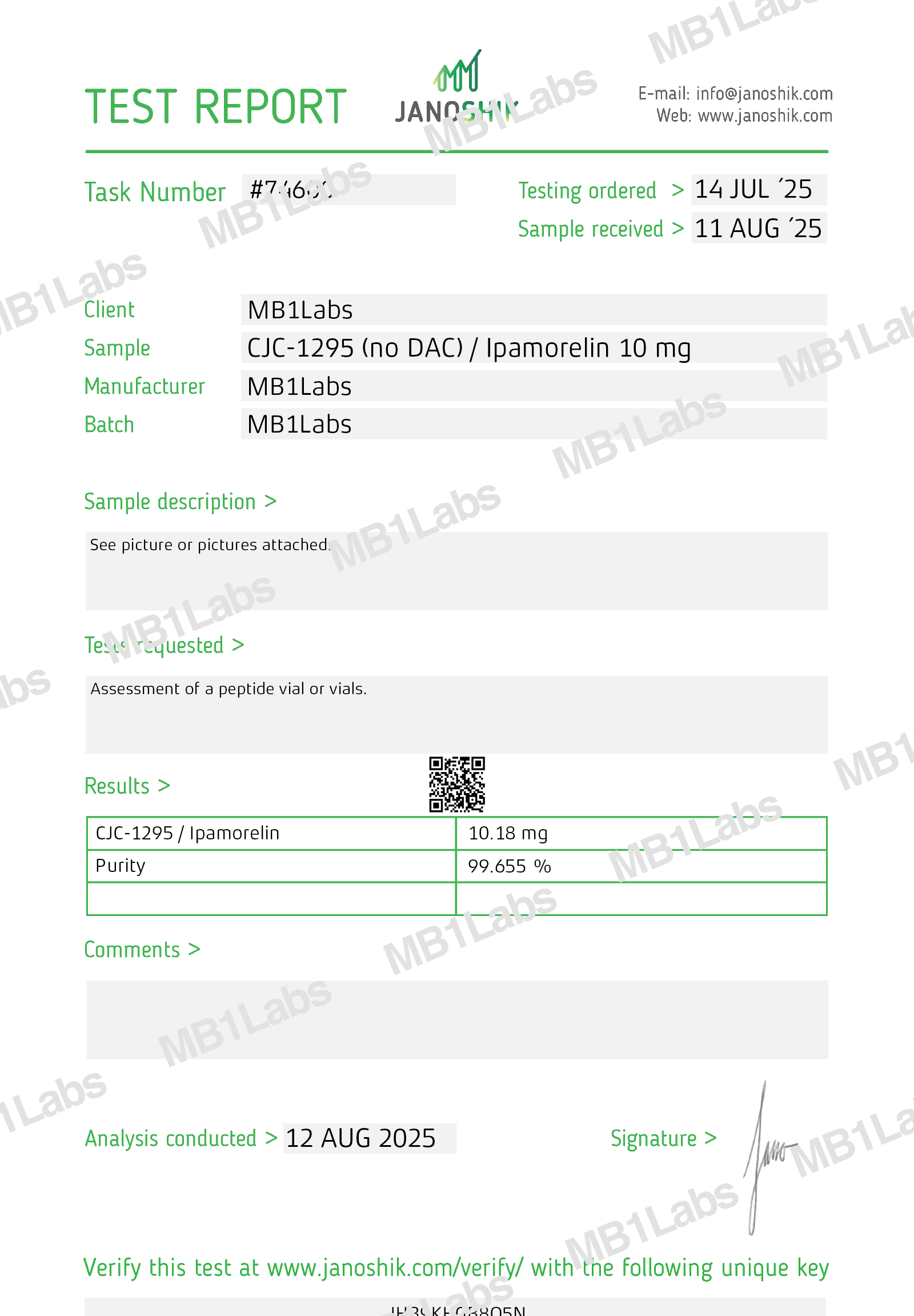 CJC no DAC / Ipamorelin VIAL (10MG) CJC no DAC / Ipamorelin VIAL (10MG)