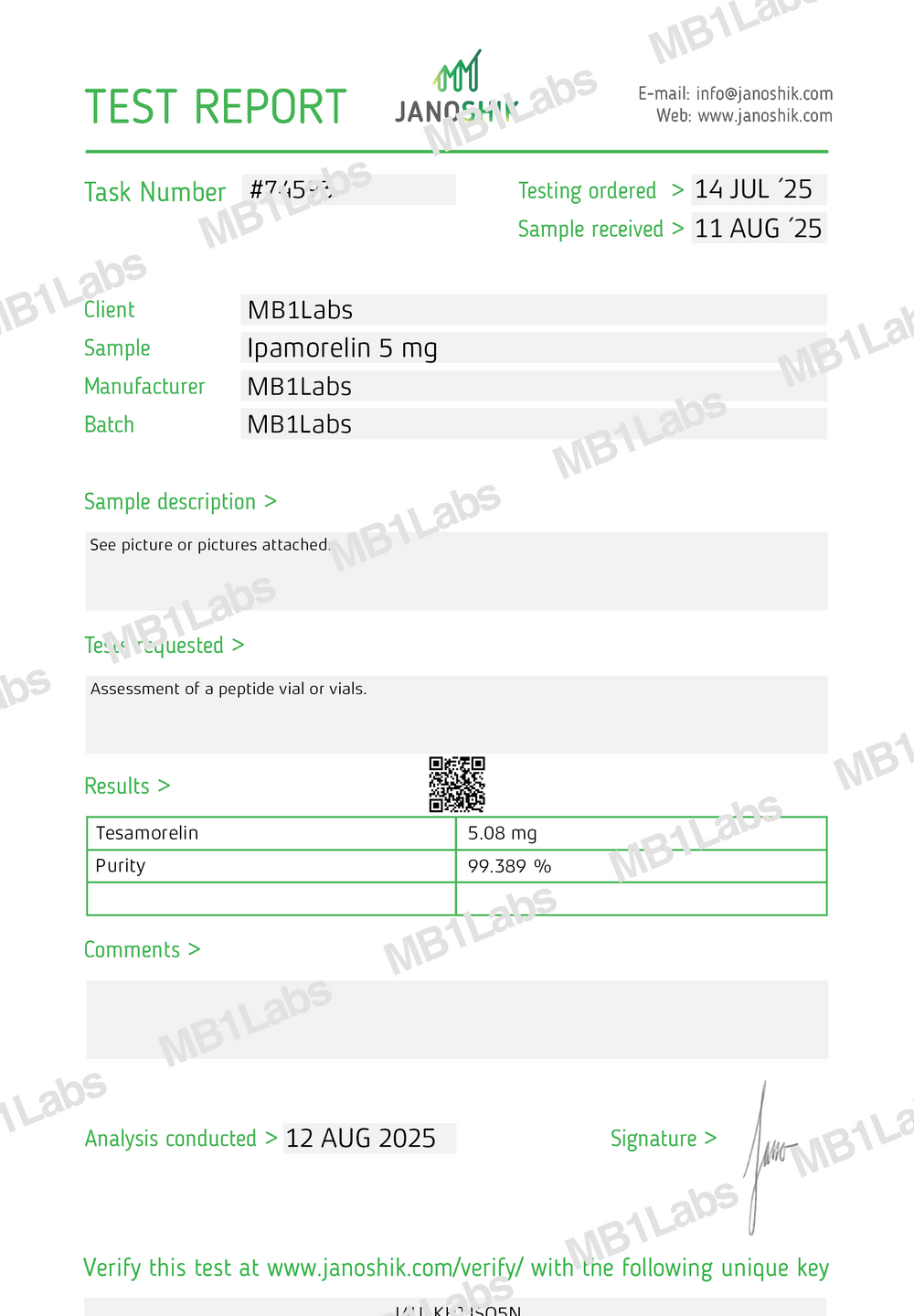 IPAMORELIN VIAL (5MG)