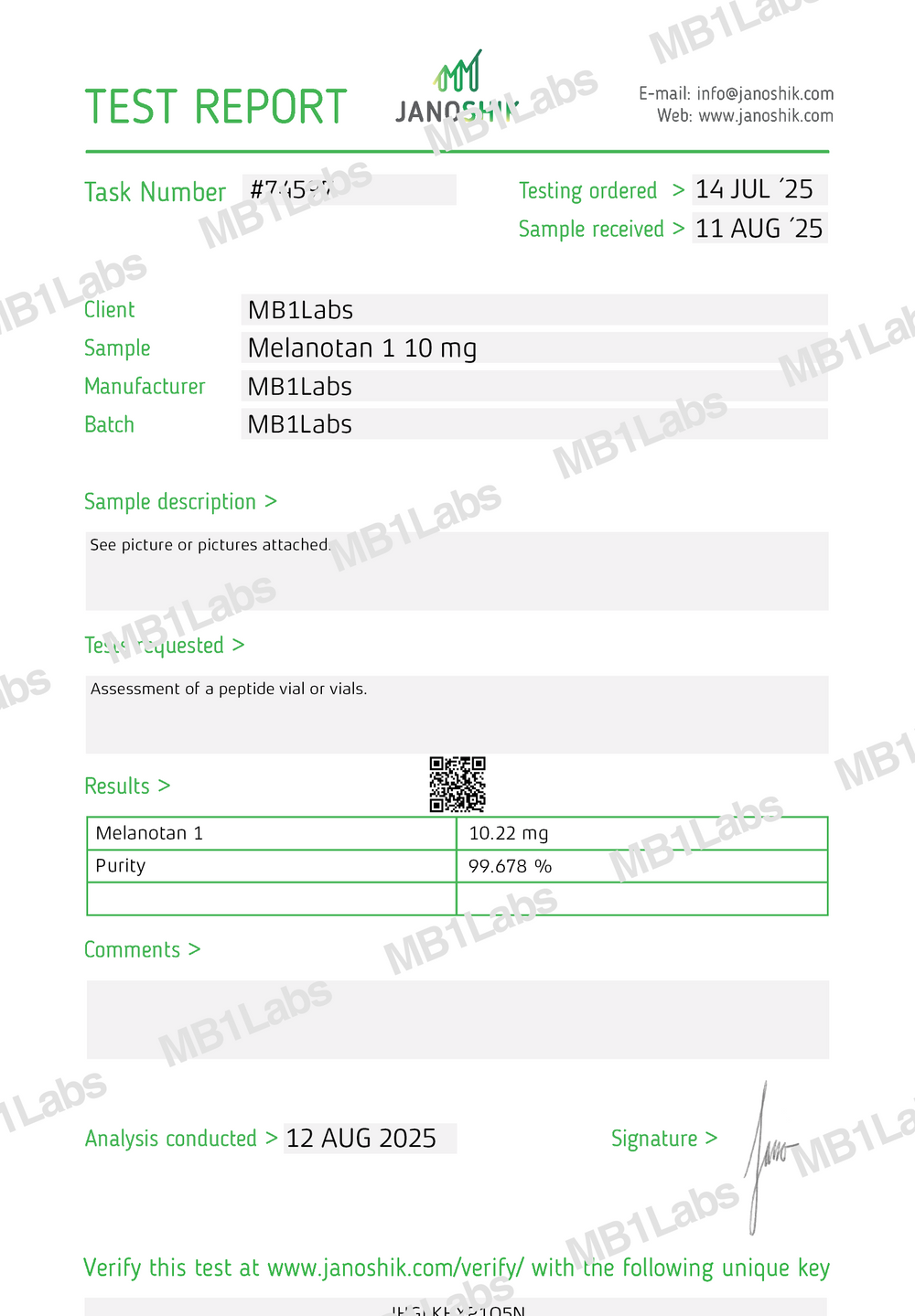 MELANOTAN 1 VIAL (10mg)